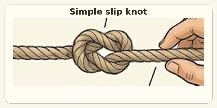 Simple slip knot