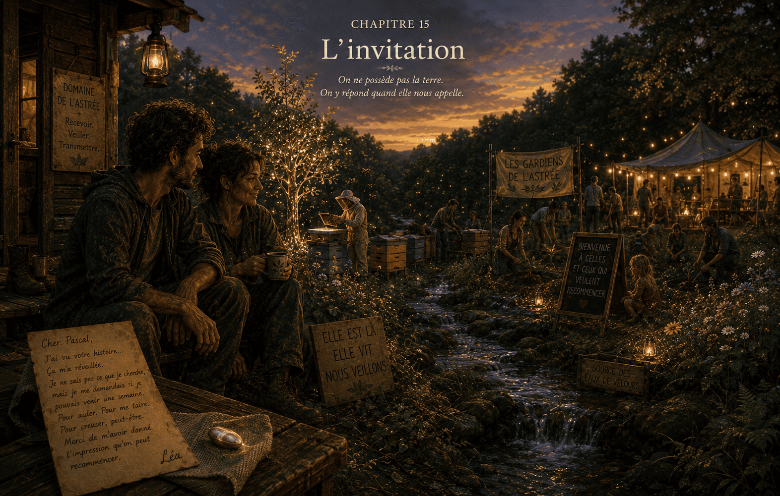 Illustration intitulée « L’invitation »