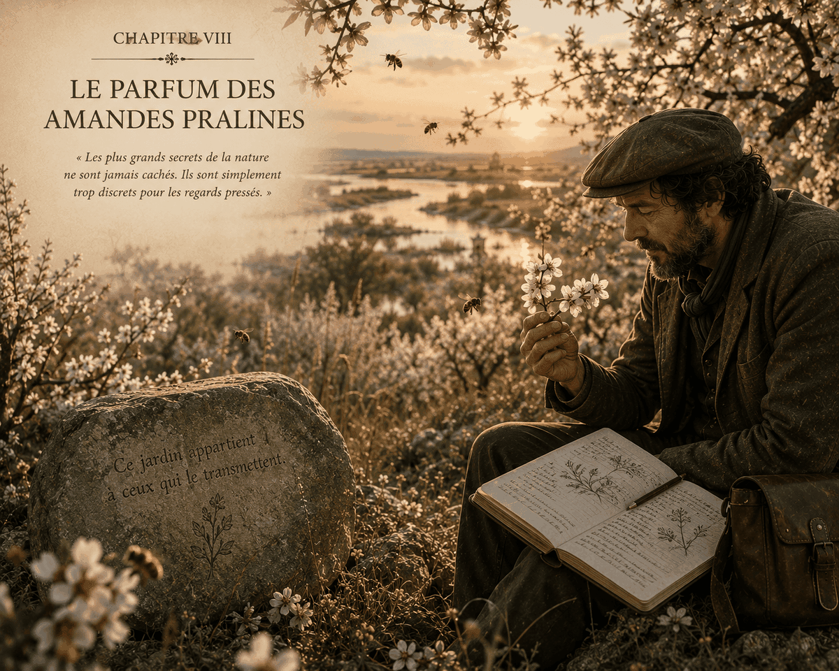 Illustration intitulée « Le parfum des amandes »